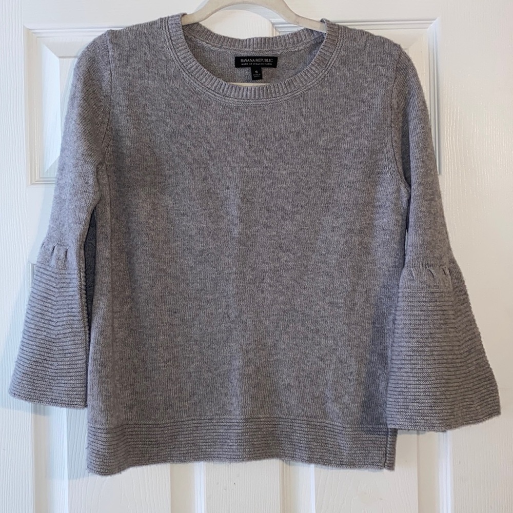 Banana Republic sweater with flutter sleeves